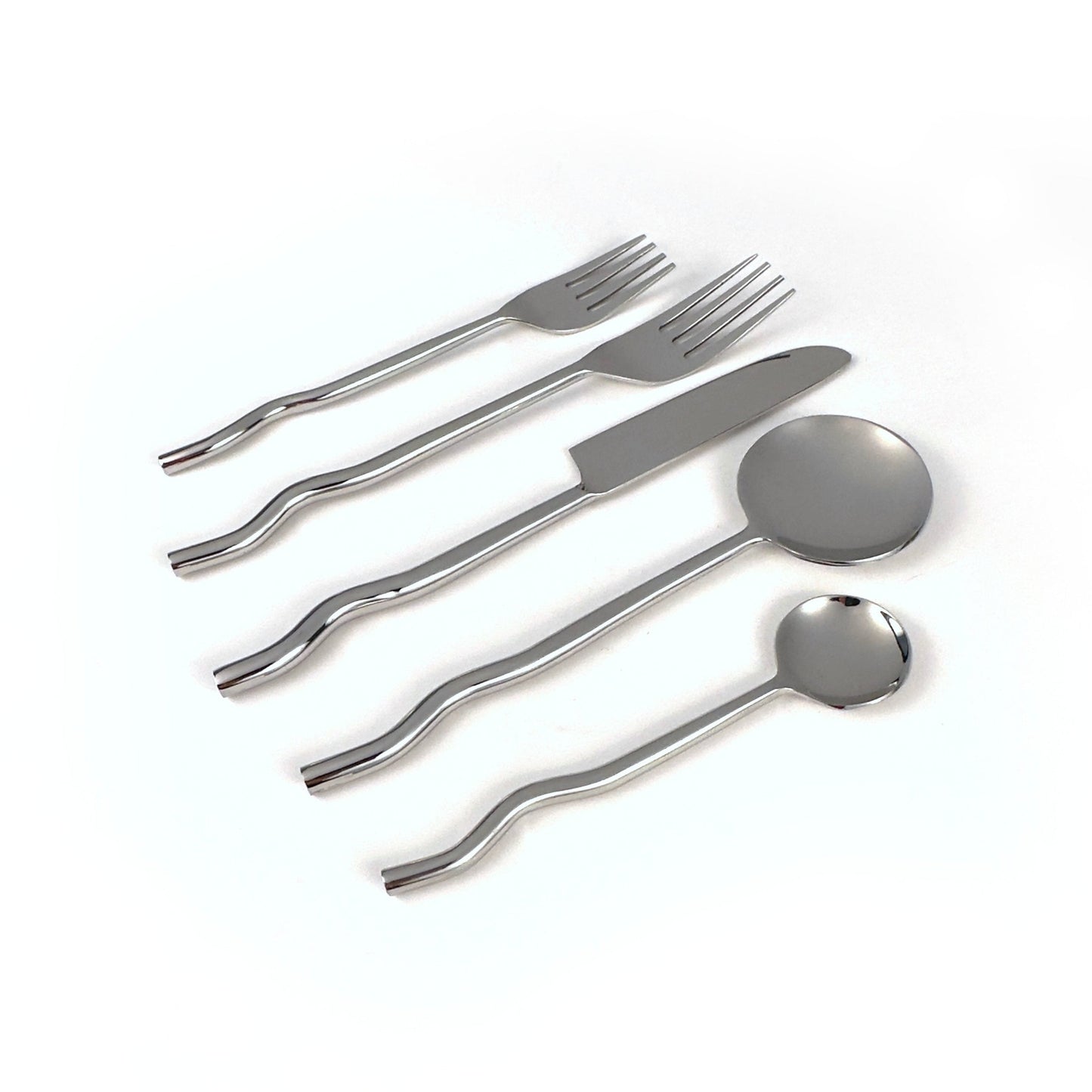 Emma Silver Flatware (Set of 20) by MESO