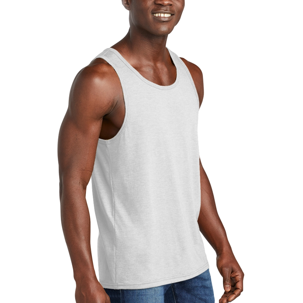Wear Intention Unisex Tri-Blend Organic Tank - white