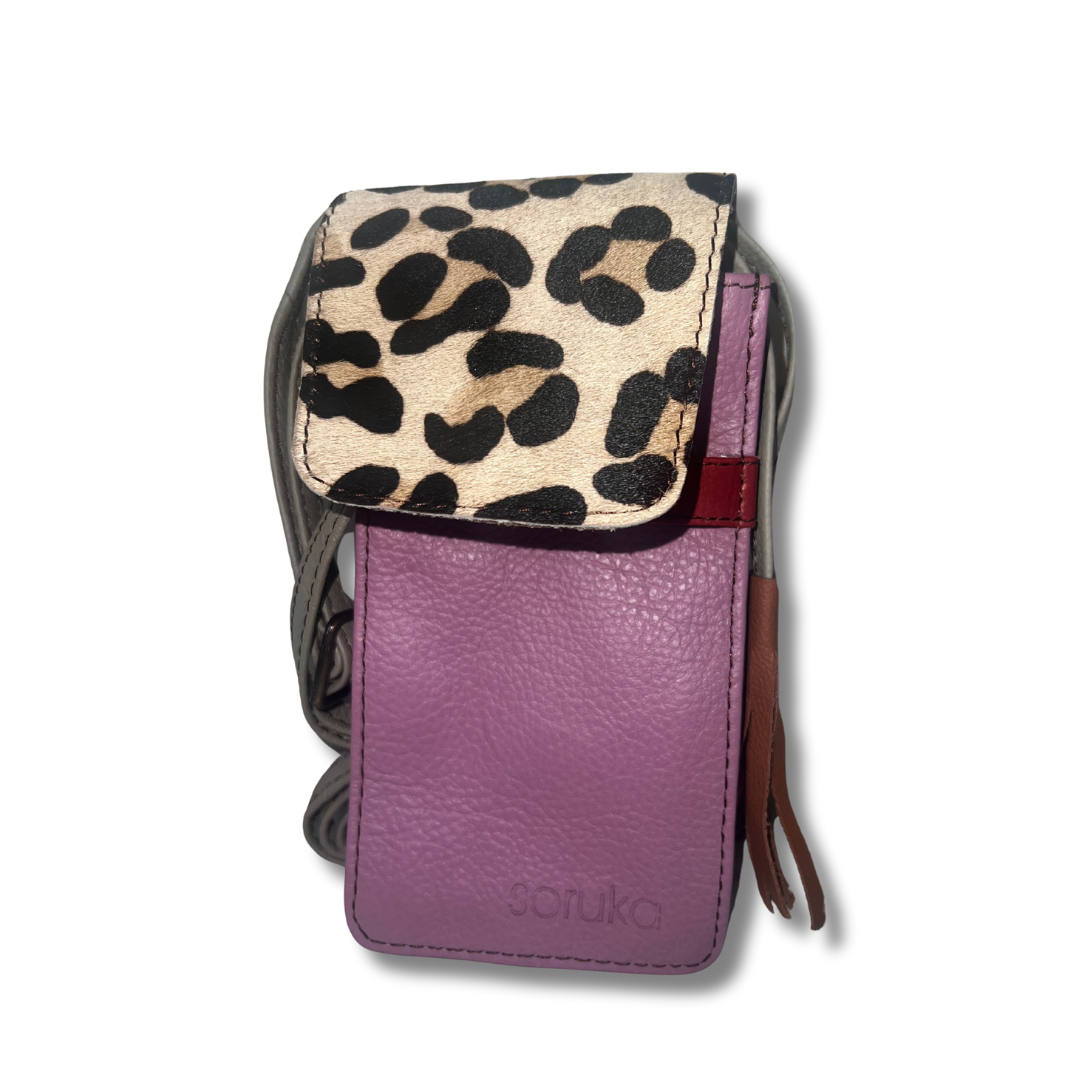 Soruka Erin Print · Leather Phone bag