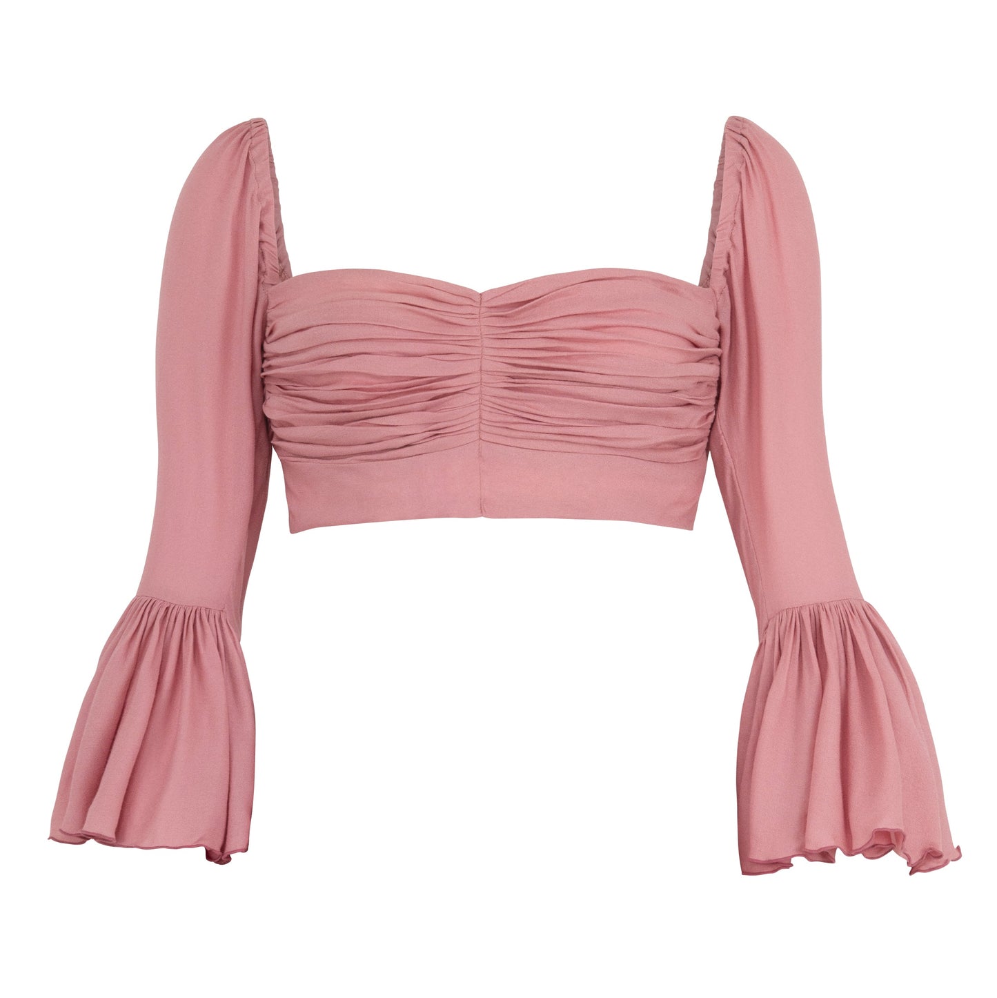 Top acampanado de bambú ARUM en rosa ruborizado