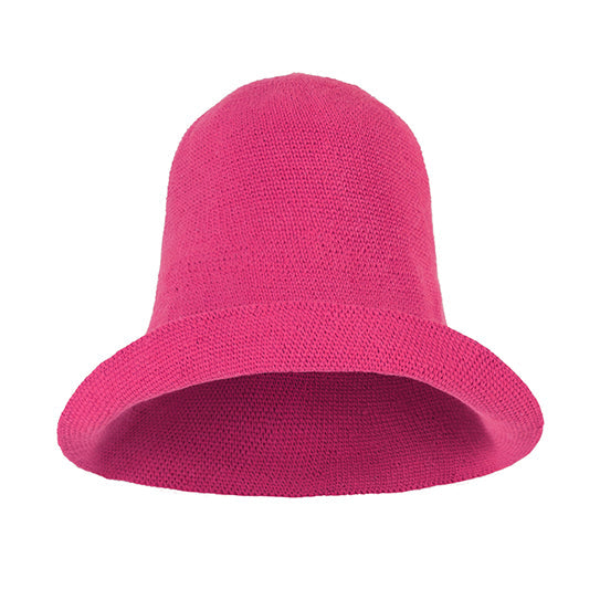 Gorro de crochet BLOOM en rosa intenso