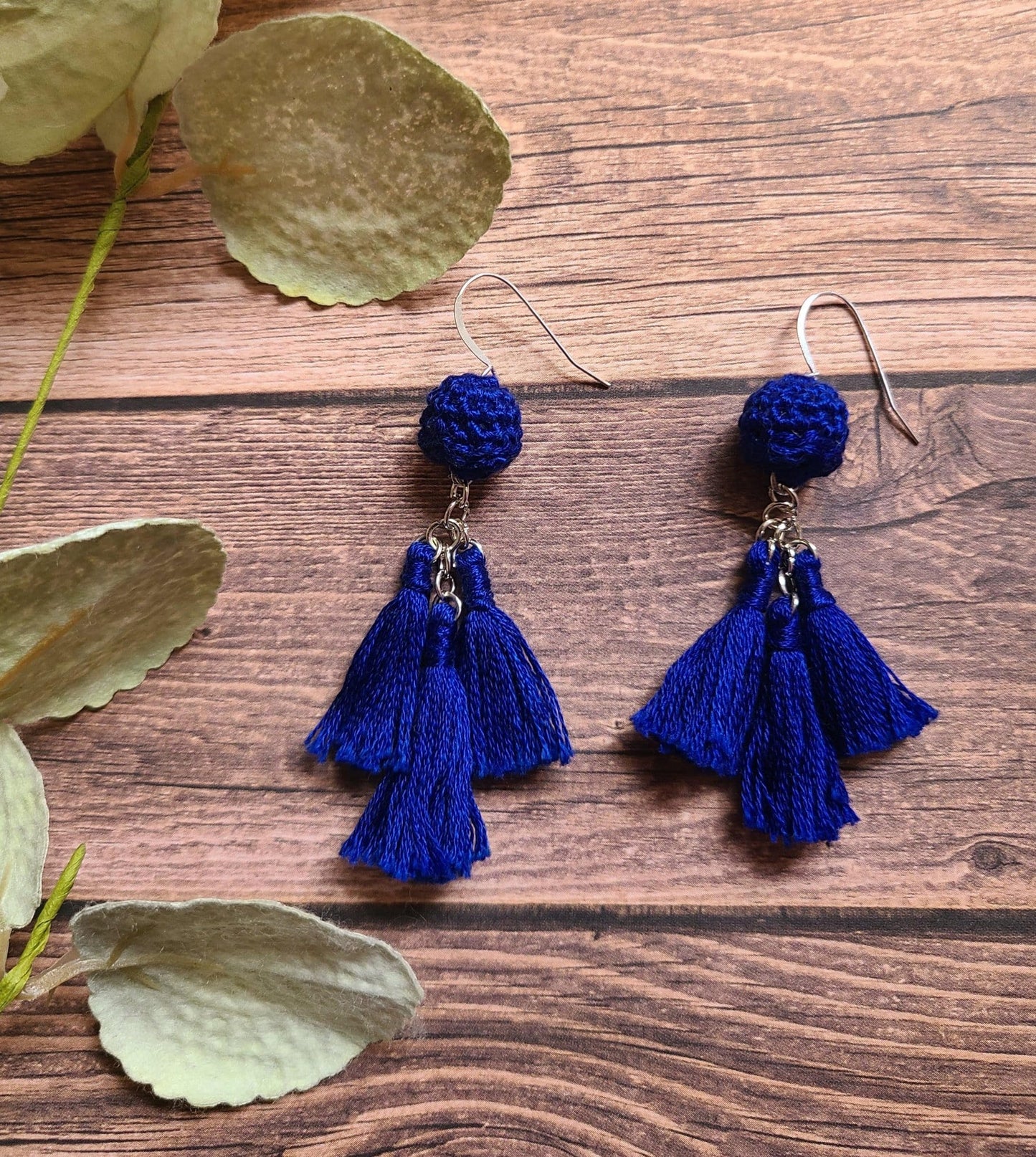 Statement Ball Tassel Earrings