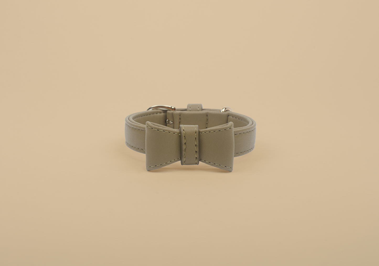 Beige Bow Tie Dog Accessory