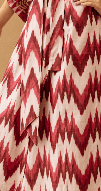 Kimono Anisa Ikat rosa