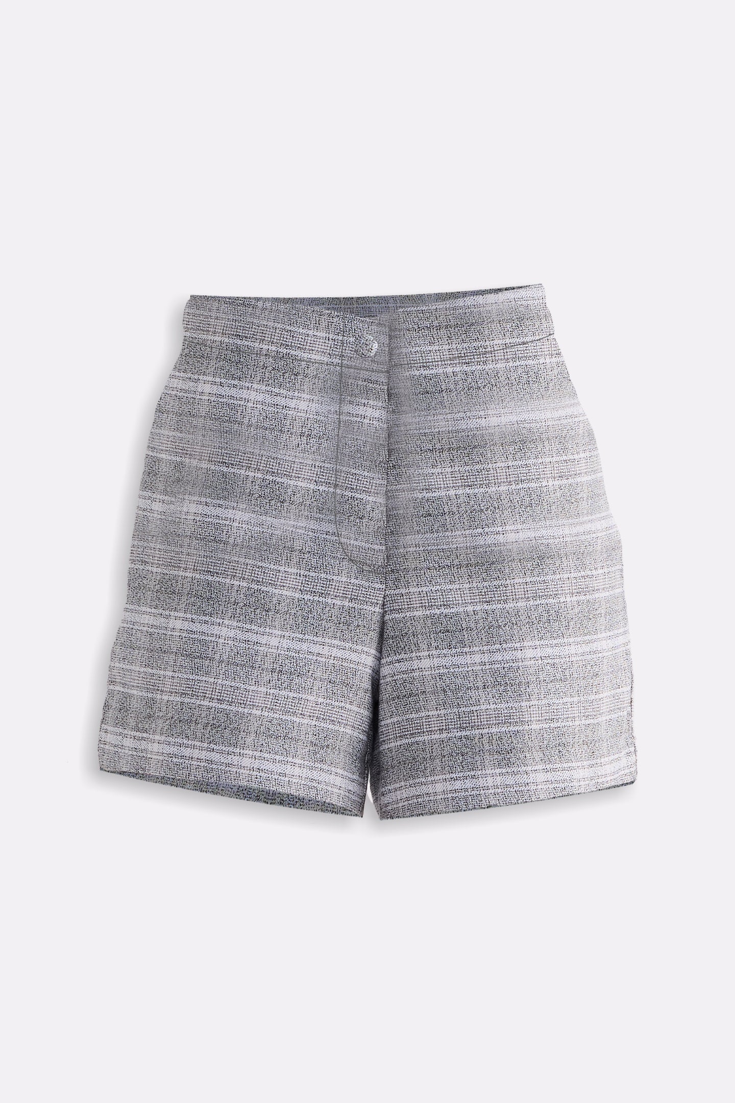 Cotton Tweed Shorts in Grey
