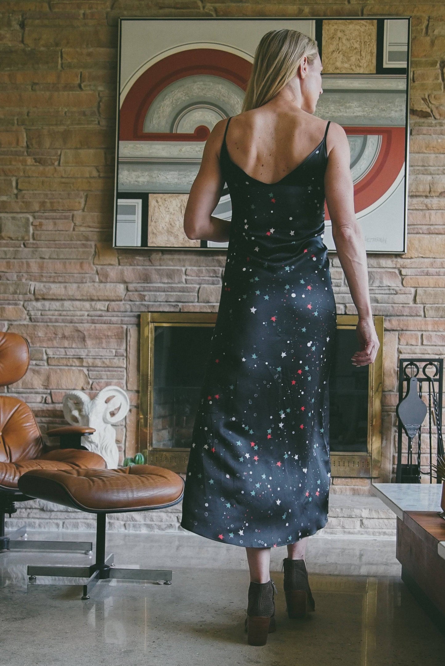 Vestido de seda Andrómeda en Galaxia