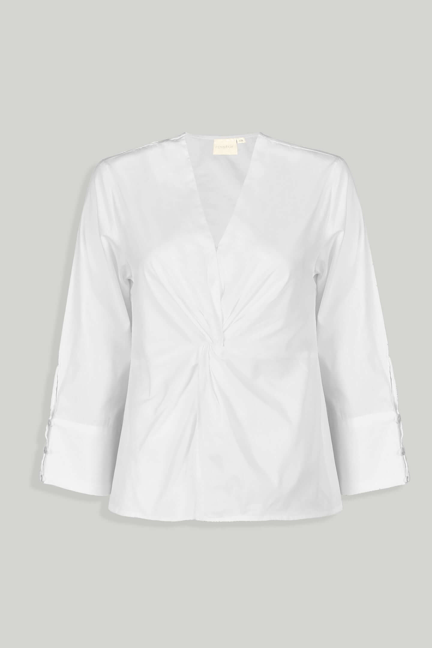 Front Twist Top in White