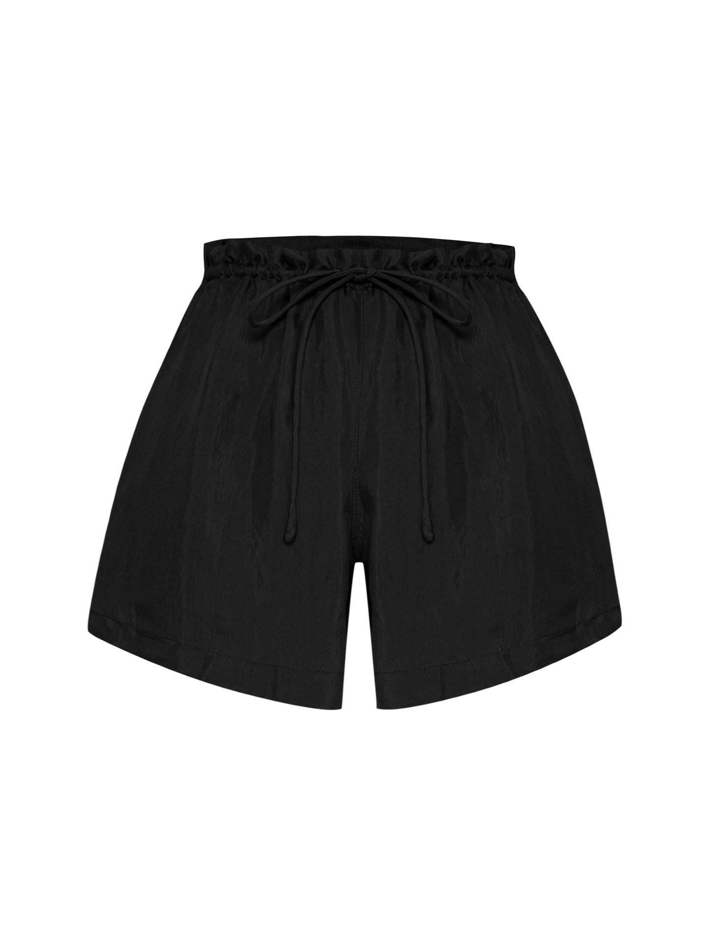 Pantalón Corto con Cordón Ajustable Lucid Flow - Negro