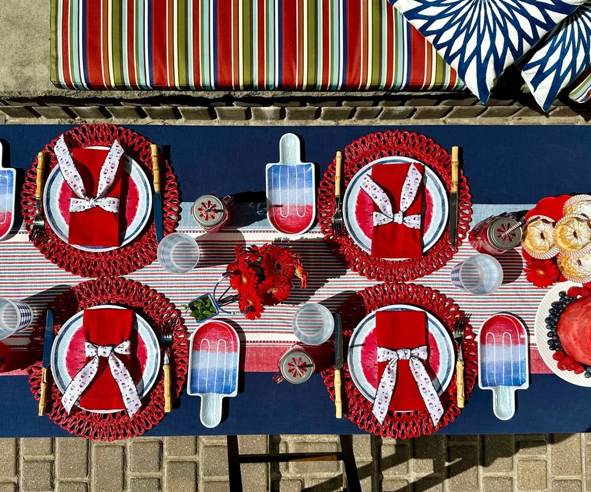 Servilletas de algodón para la cena - Servilletas de tela con dobladillo