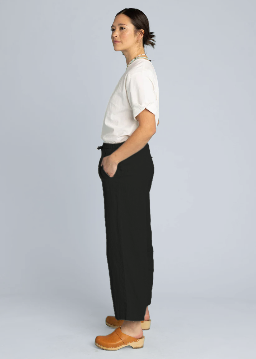 Pantalón Shore - Lino Negro