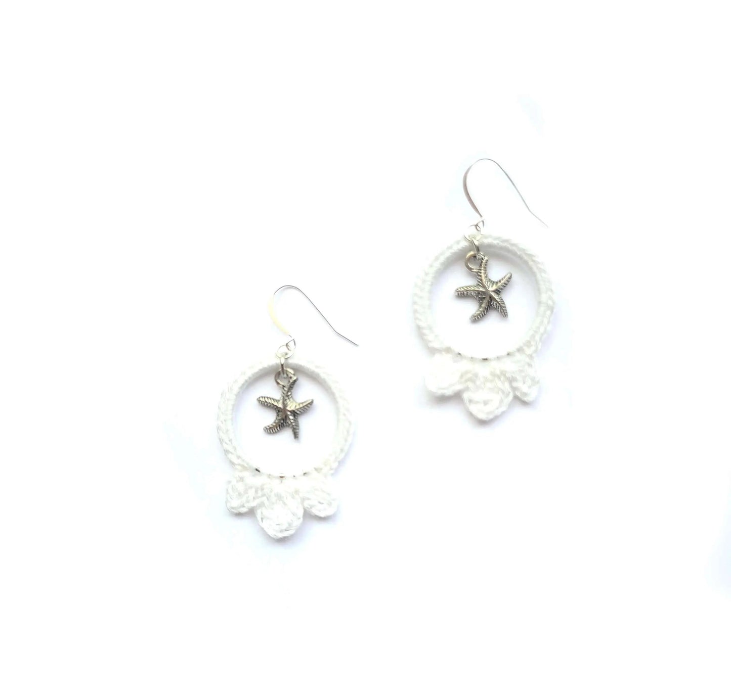 Large Star Fish in Circle Dangles