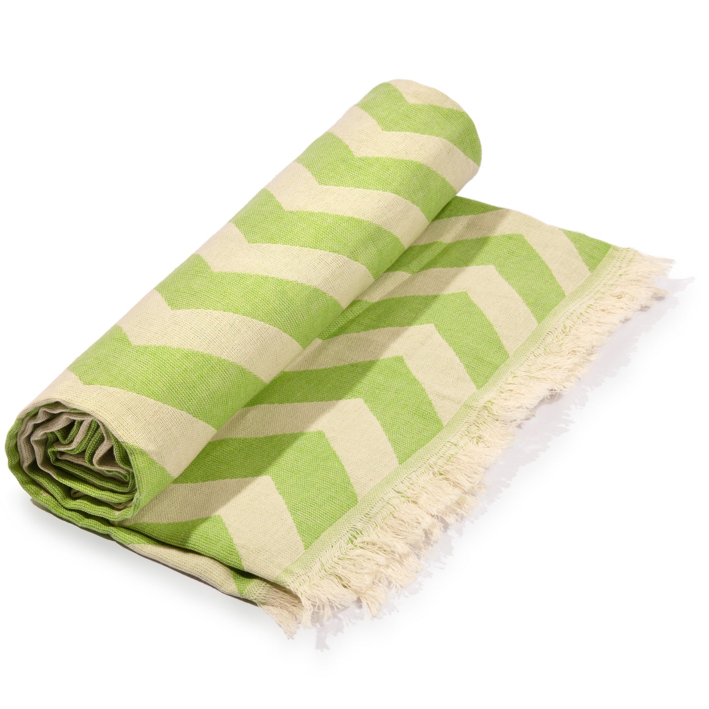 Mersin Chevron Towel / Blanket - Green-2