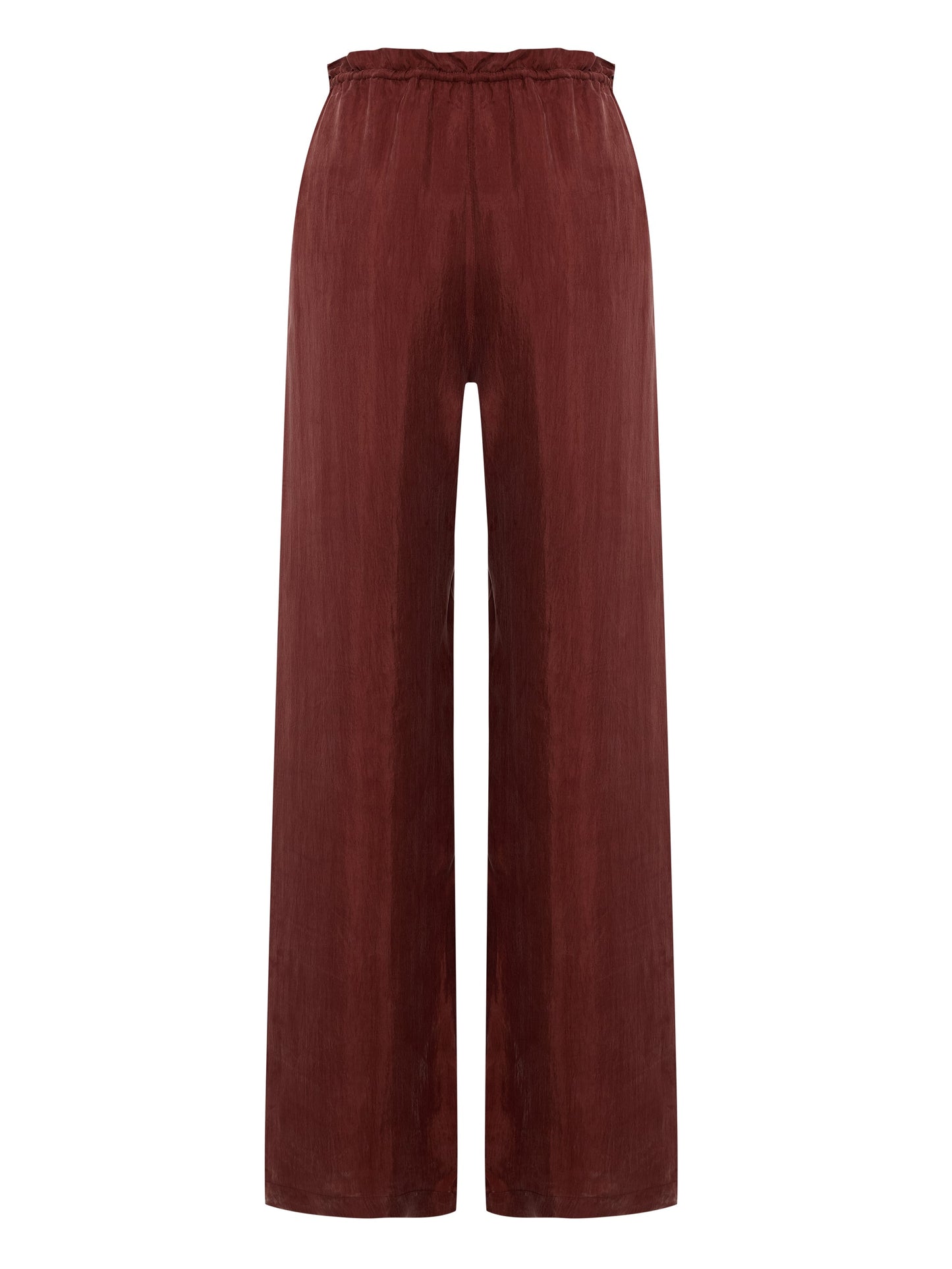 Pantalones Lucid Flow con cordón - Borgoña