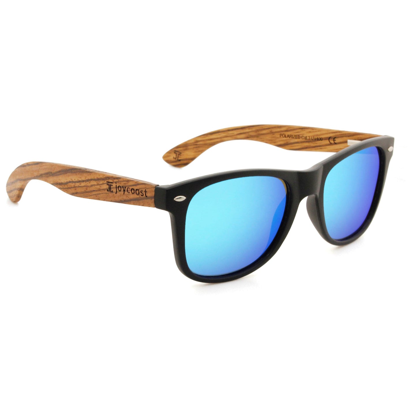 Zebu Zebrawood Wooden Sunglasses | Polarized UV400 | Joycoast