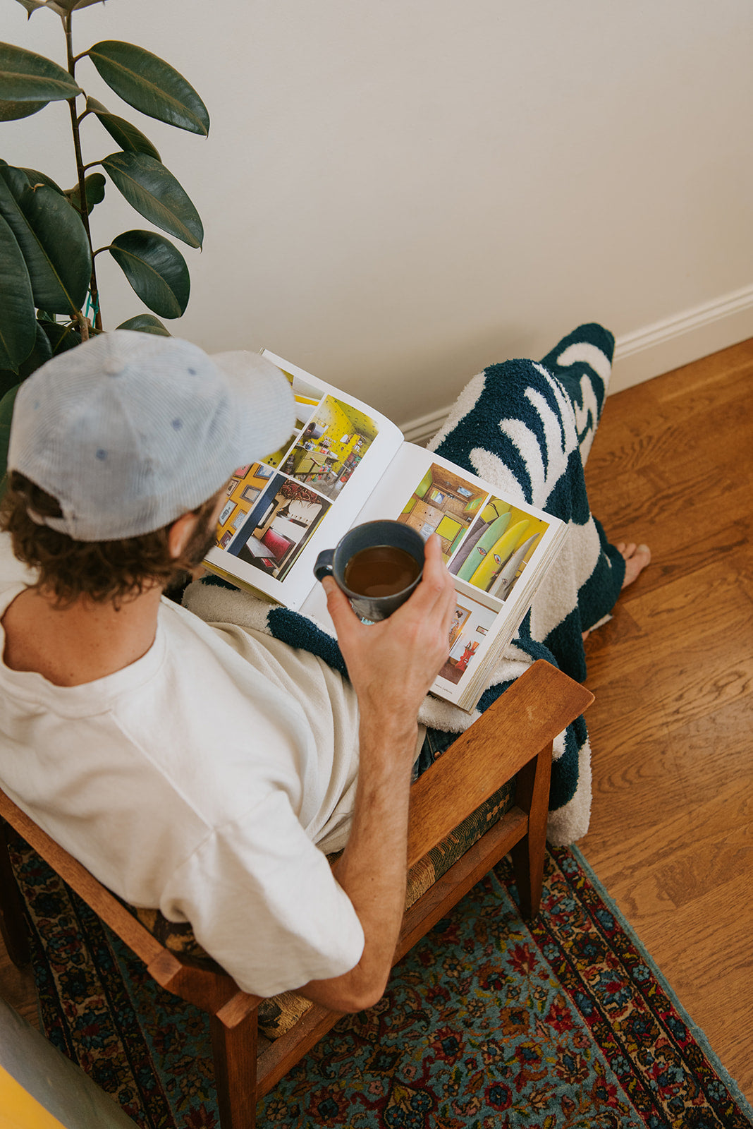 Manta de peluche Paradise - Azul Pacífico