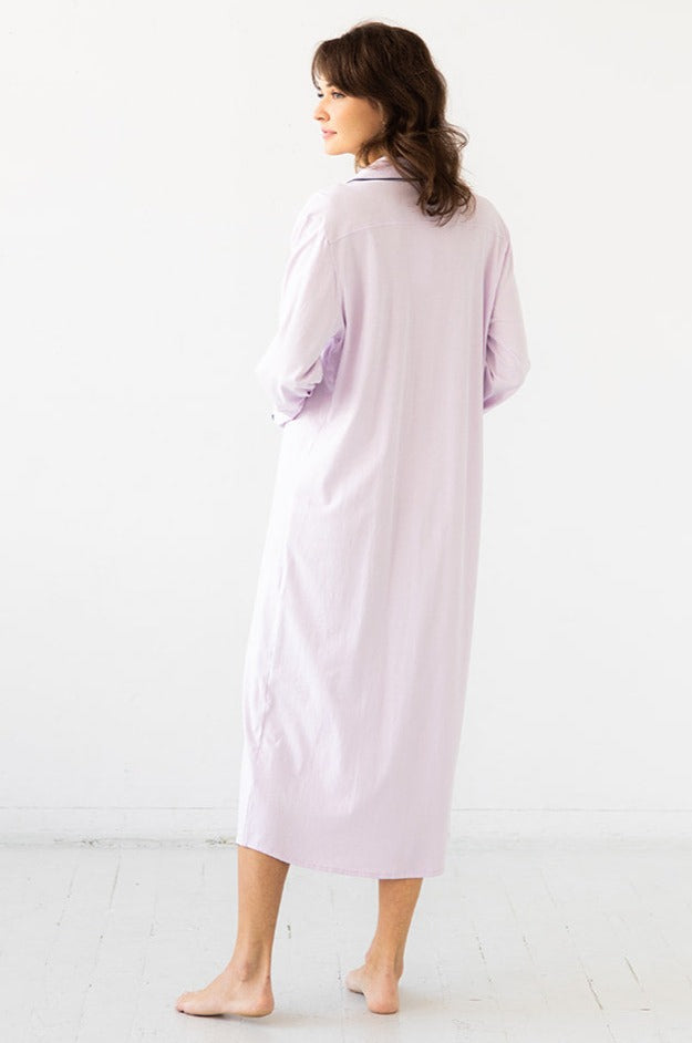 Camisa de dormir SALUA de algodón Pima - Larga