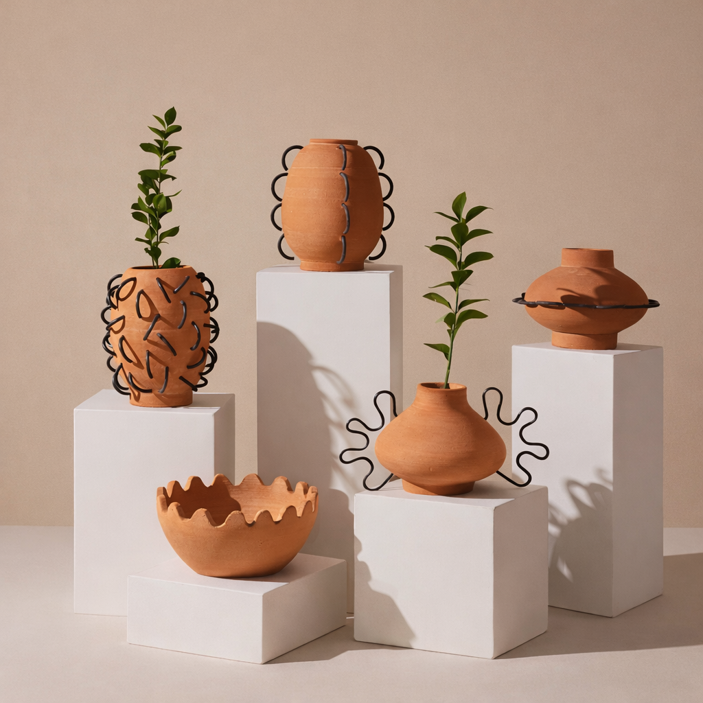 Jarrón Nada Terracota de Diego Olivero Studio