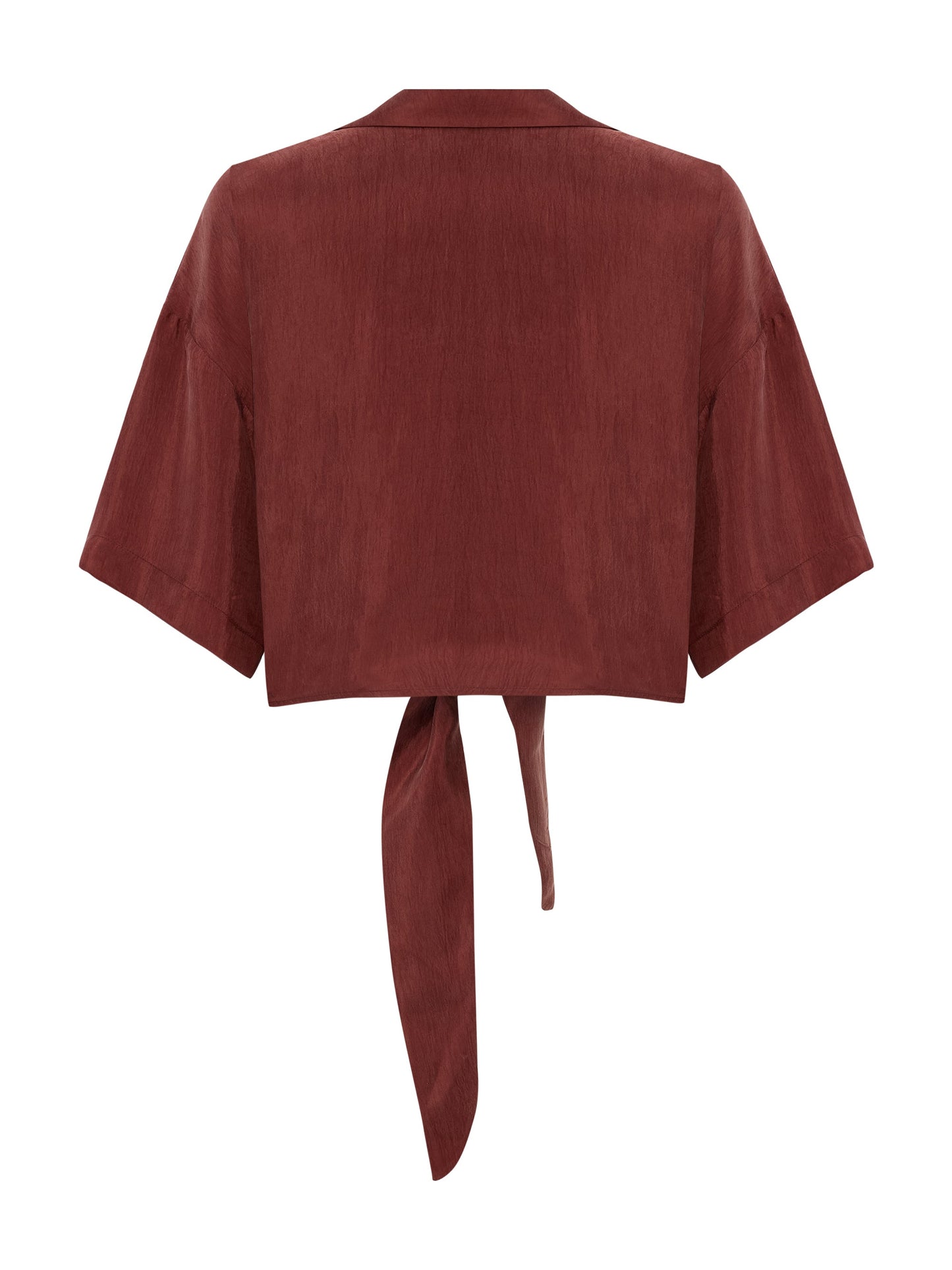 Camisa Lucid Tie - Borgoña