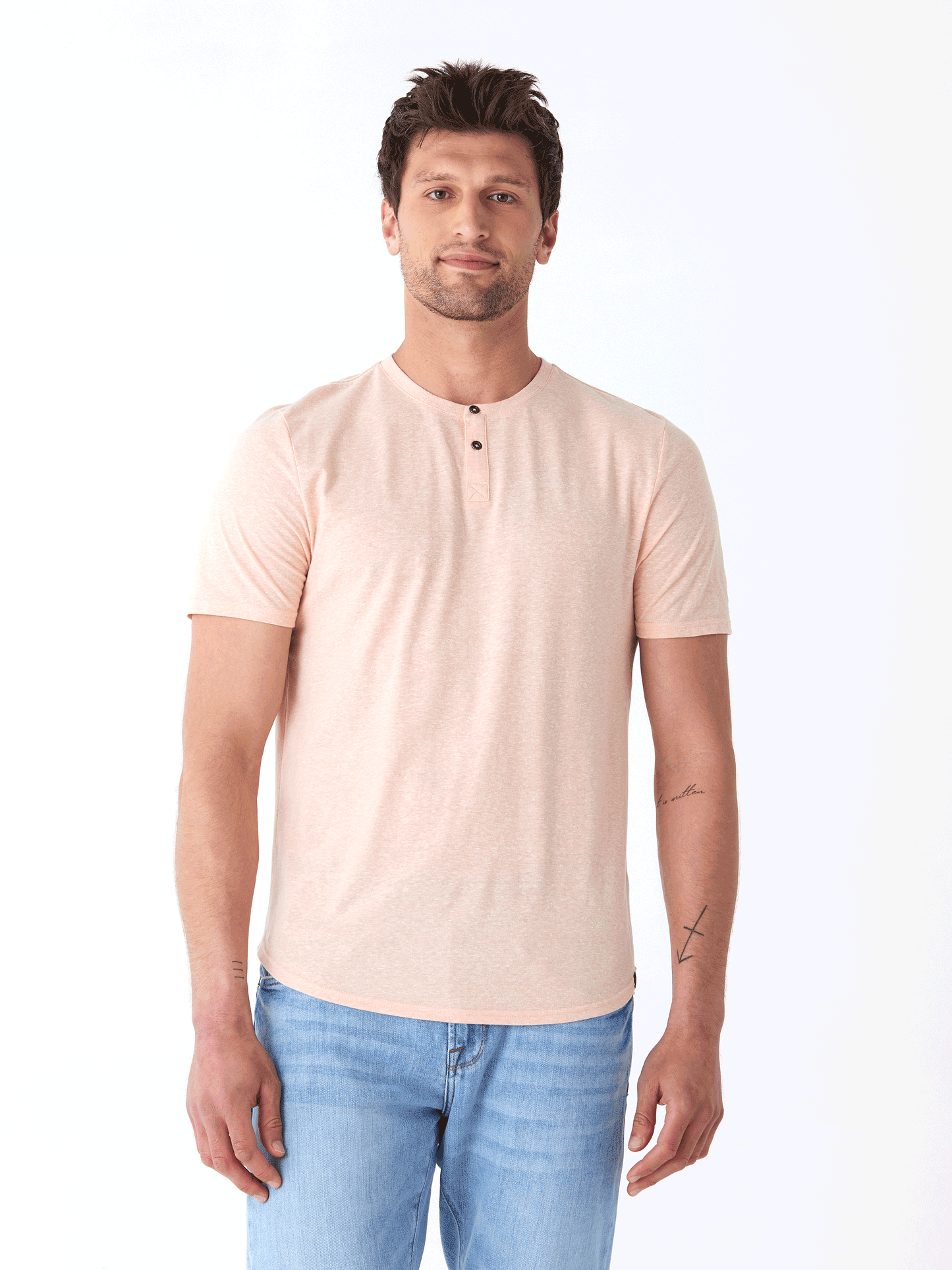 Baseline Short Sleeve Triblend Henley