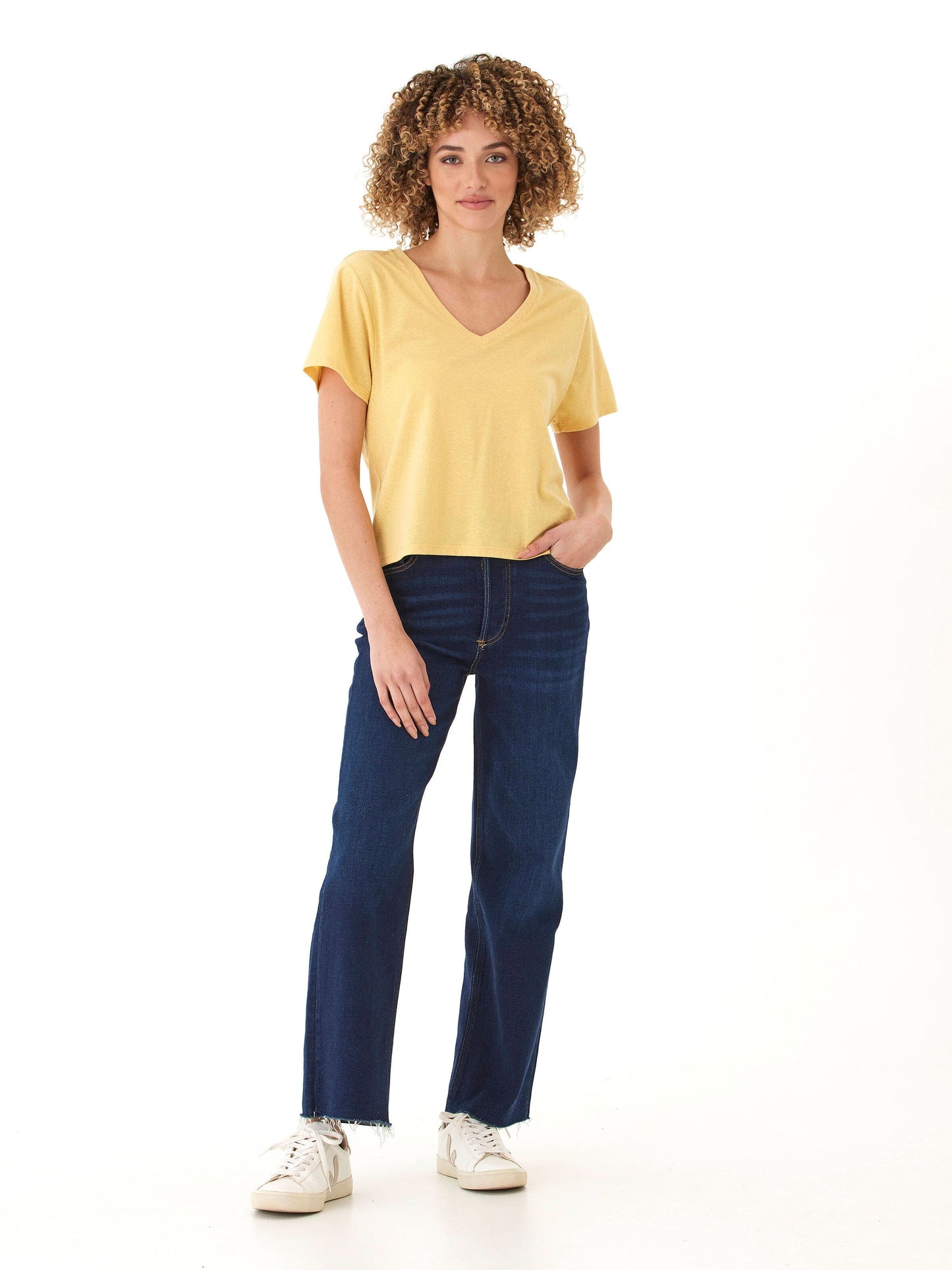 Camiseta Ada Triblend con cuello en V