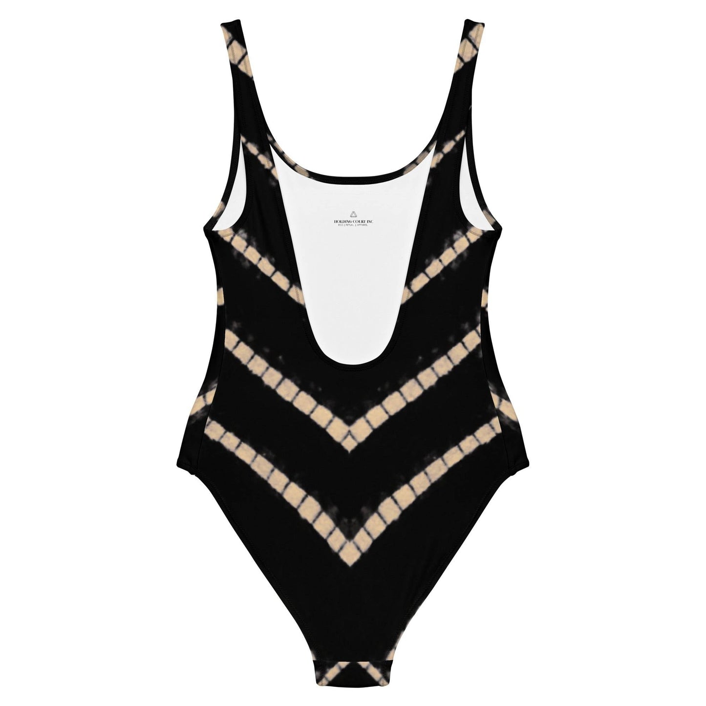 Lyra One Piece Swimsuit in Black Shibori