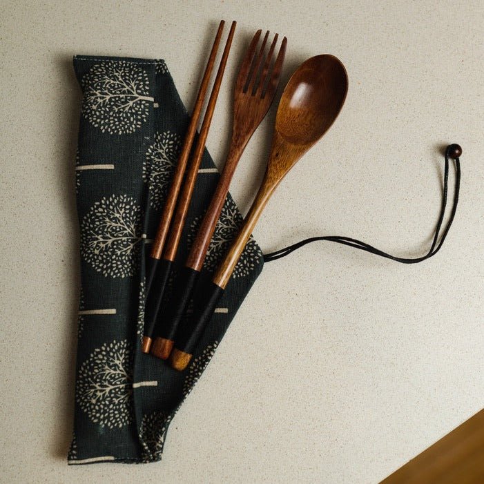 Cubiertos de viaje Coconut Utensil | Azul