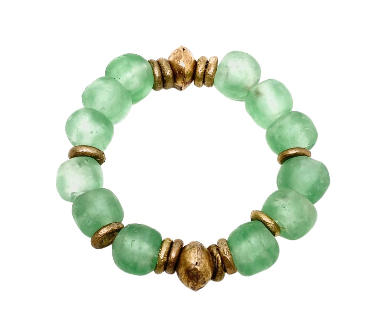 Pulsera de vidrio • Espuma de mar