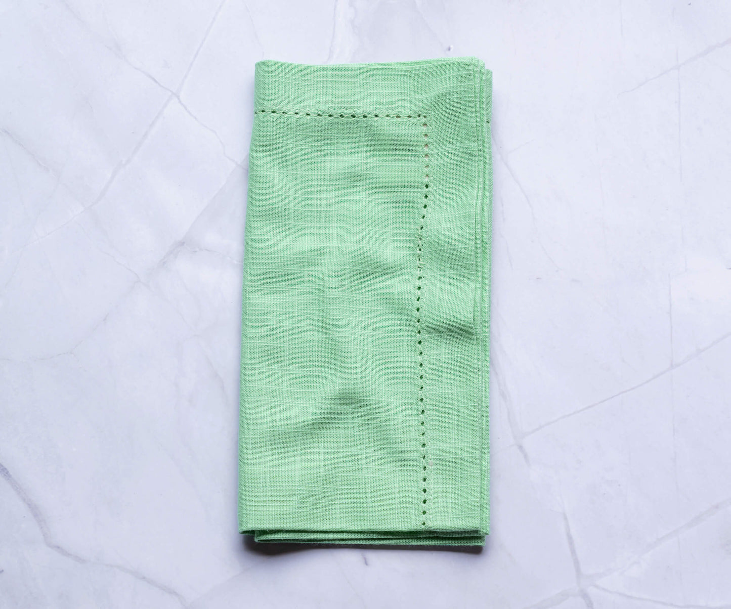 Sage Green Napkins - Hemstitch Napkins