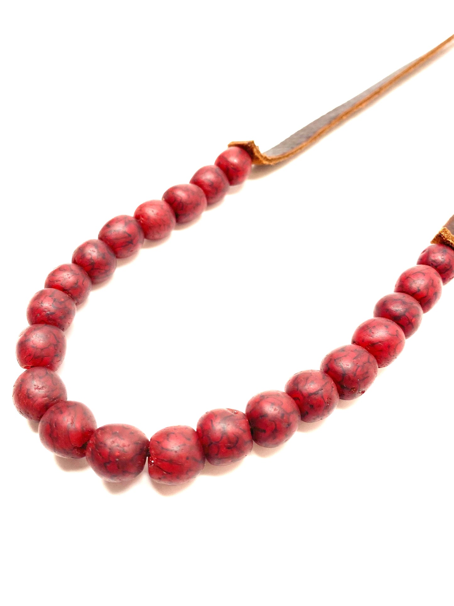 Collar de vidrio de 1 hebra • Arándano