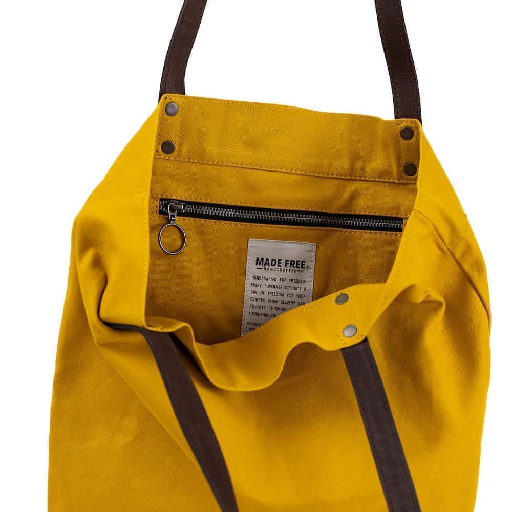 Bolso de día mostaza
