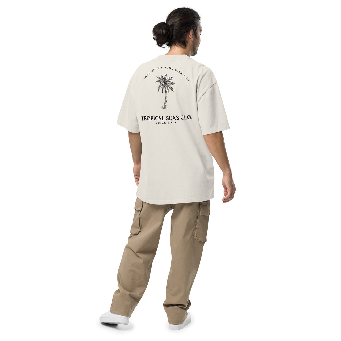 TROPICAL SEAS CLOTHING Oversized Perfect Palm faded t-shirt