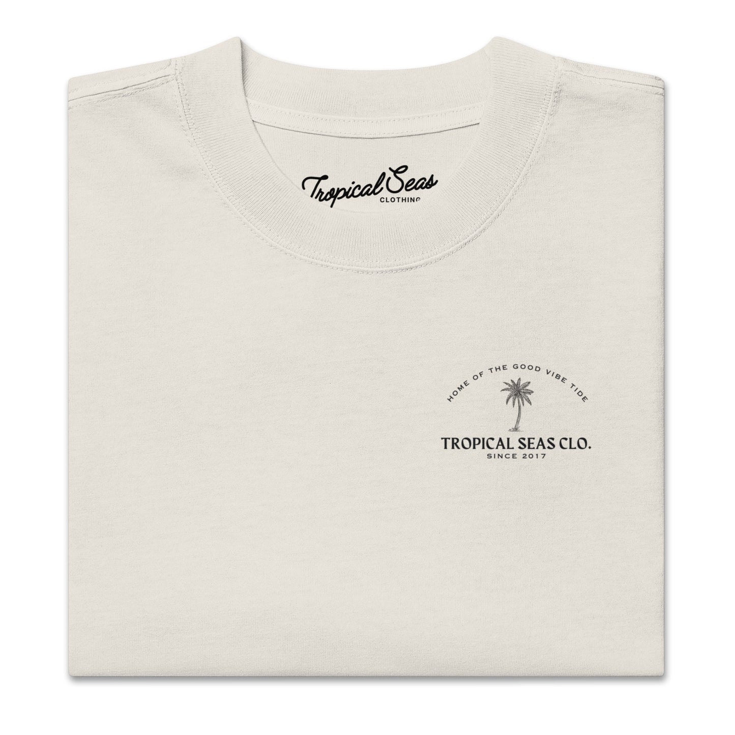 TROPICAL SEAS CLOTHING Oversized Perfect Palm faded t-shirt
