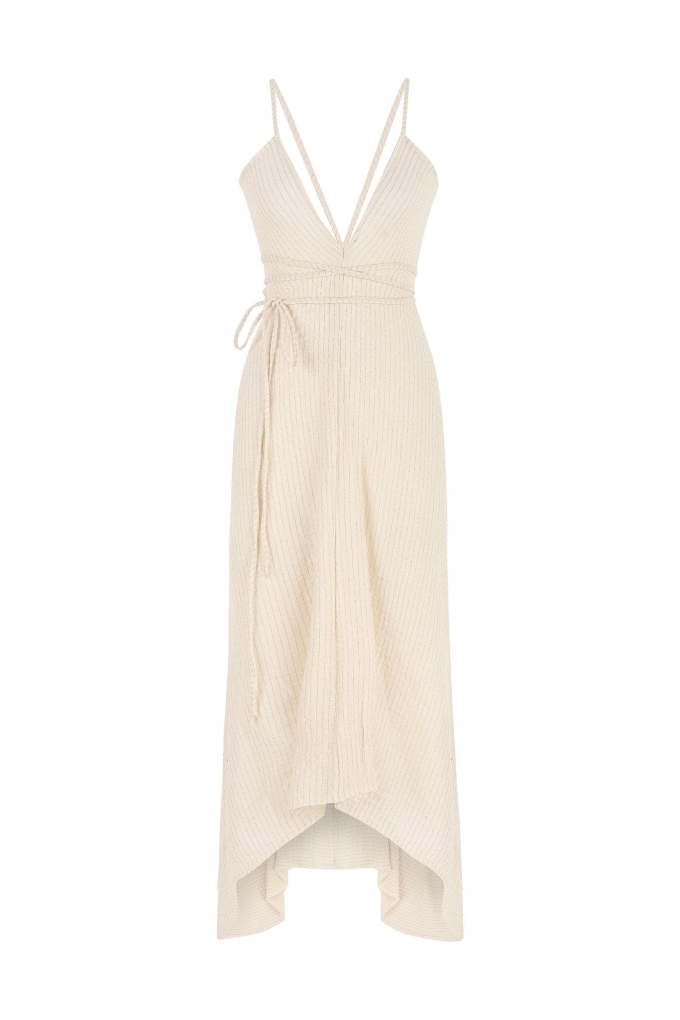 Vestido maxi Sage - Rayas doradas