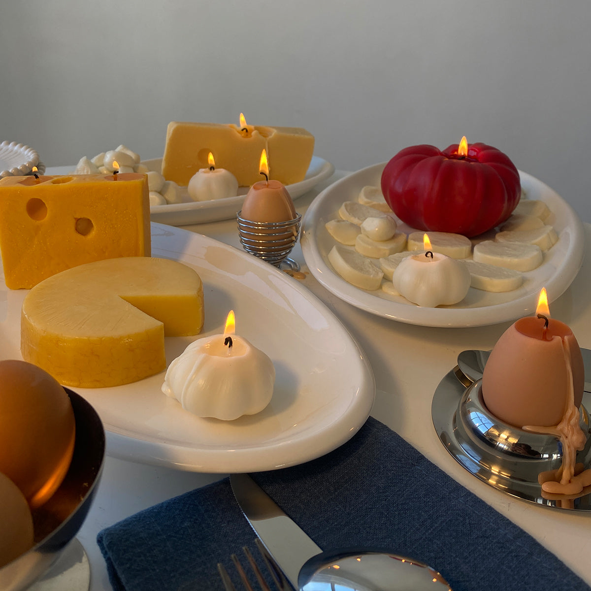 Vela de queso suizo