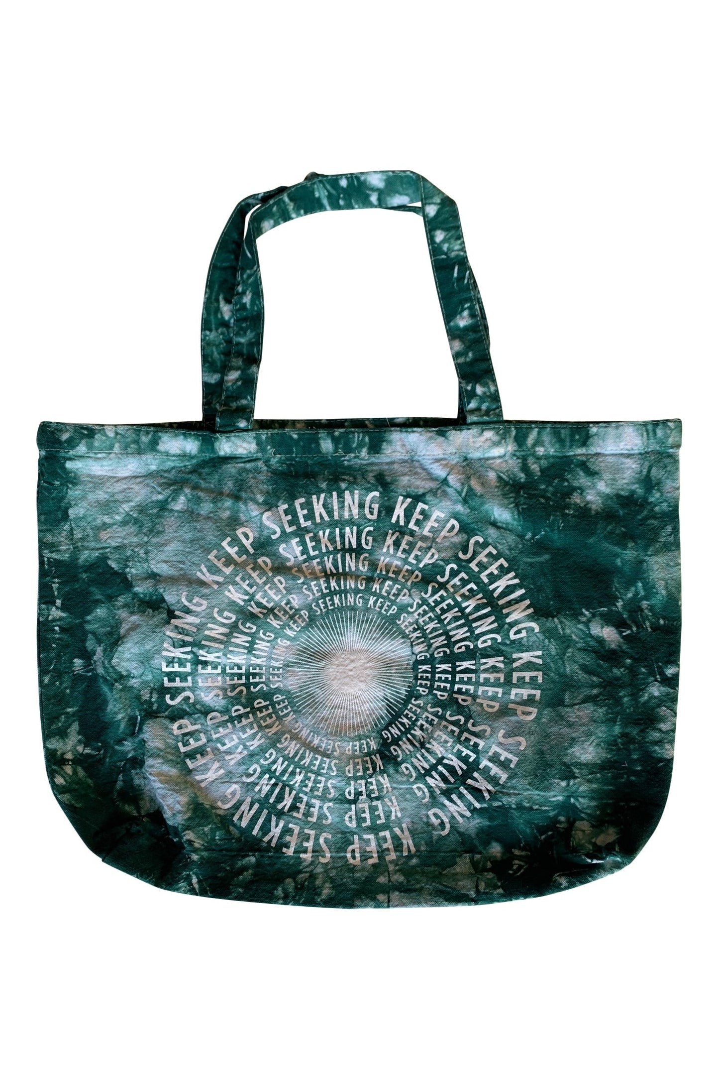 Bolso de mano con efecto tie dye Keep Seeking