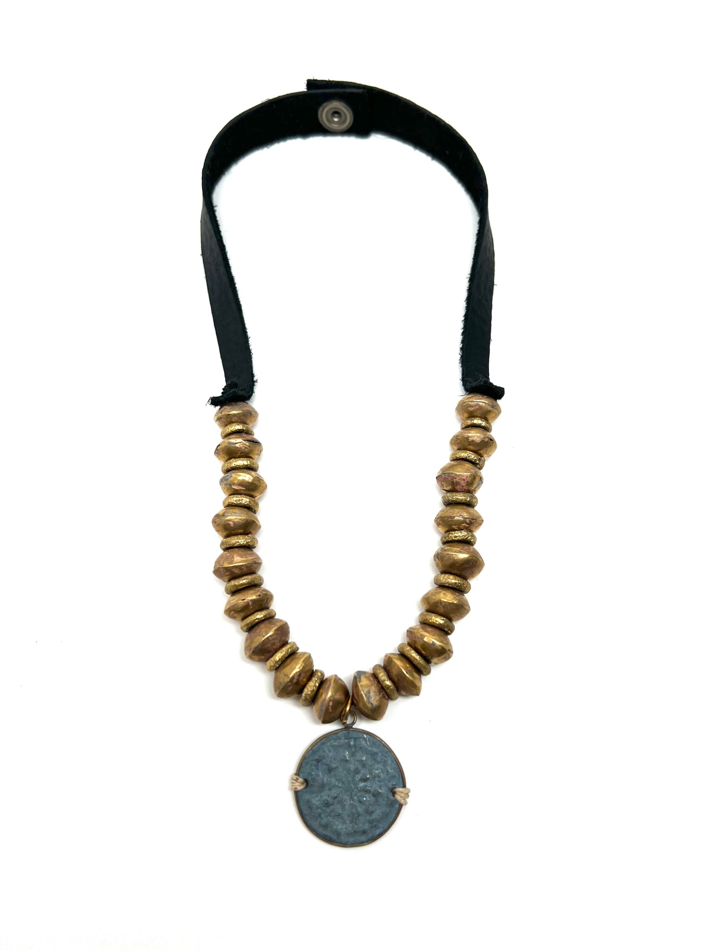 Zen Necklace Brass Mandala