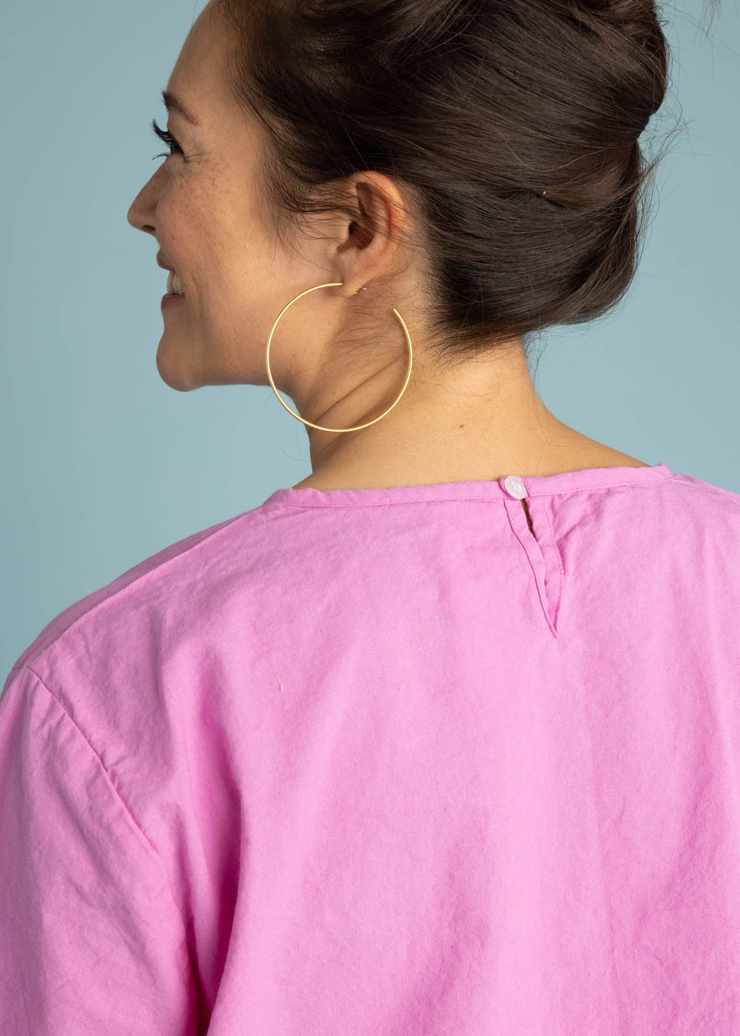 Camisa corta Mare Boxy - Dalia de lino