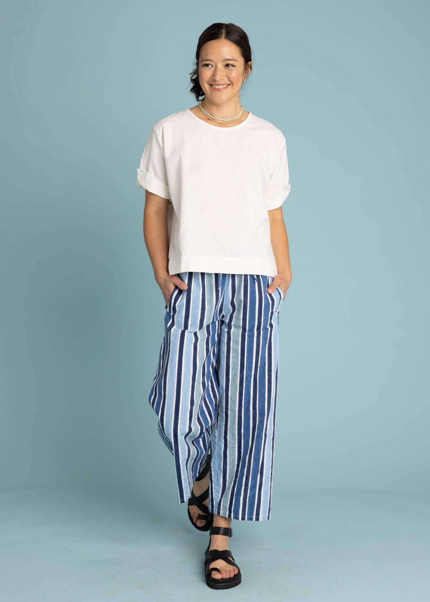 Camisa corta Mare Boxy - Lino Blanco