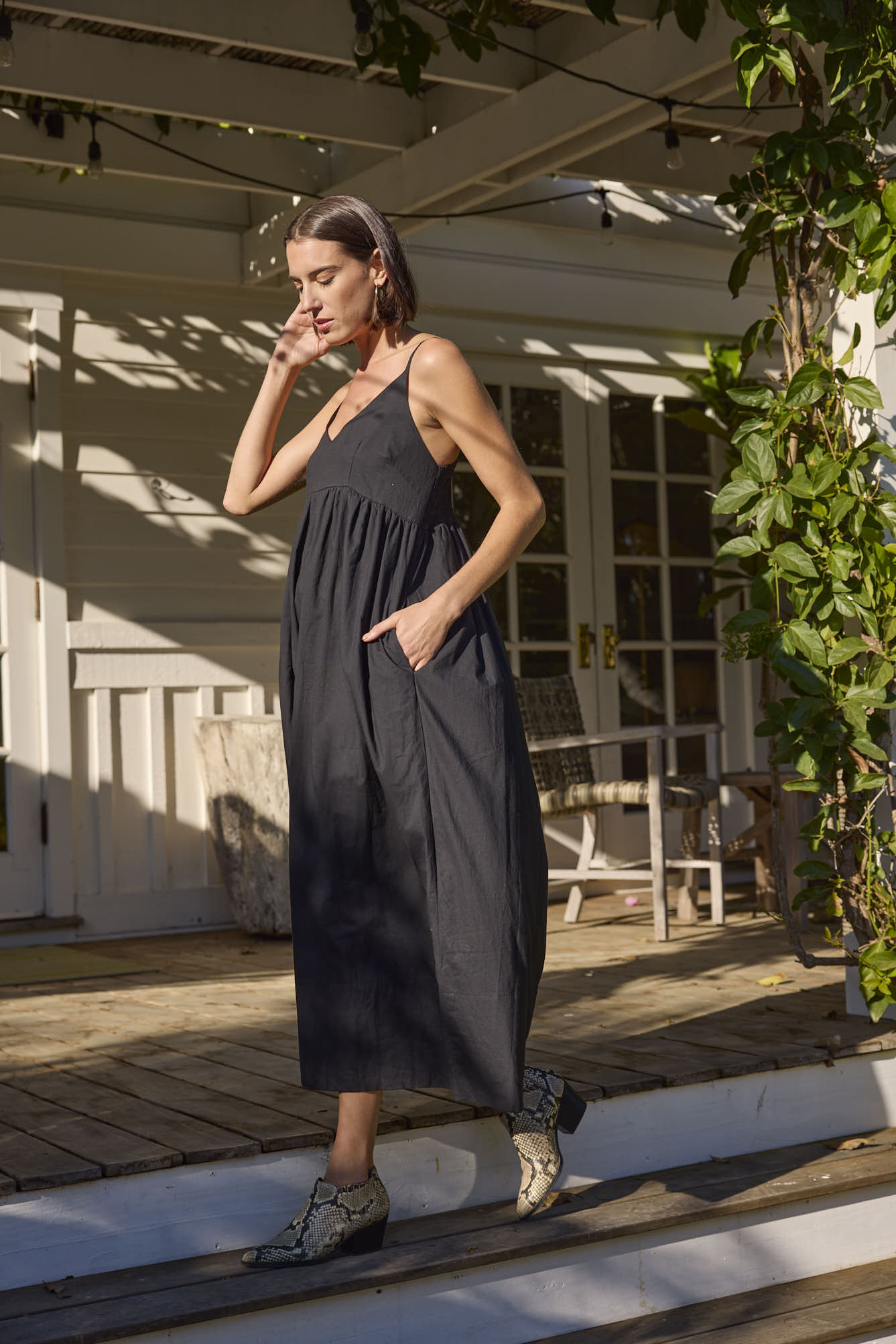 Vestido Hamptons - Negro