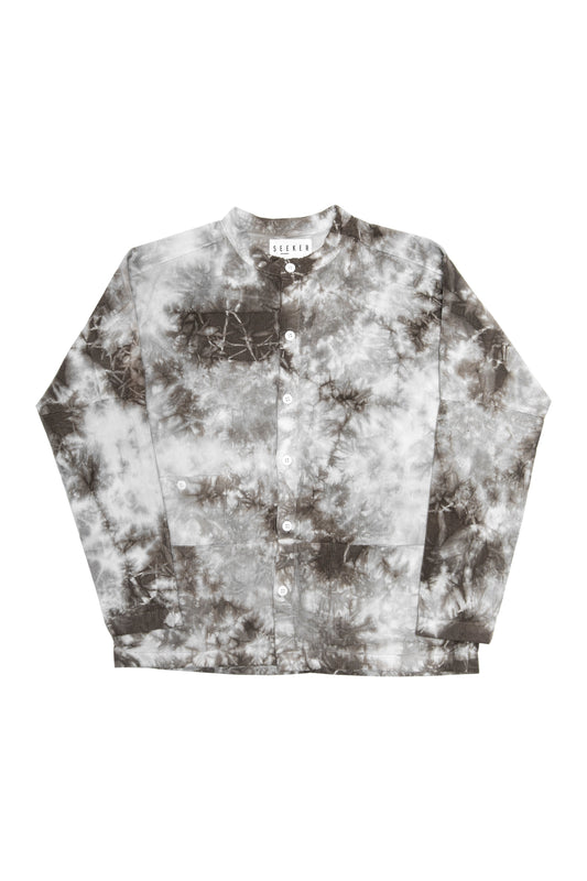 Abrigo de pana Raj con efecto tie-dye