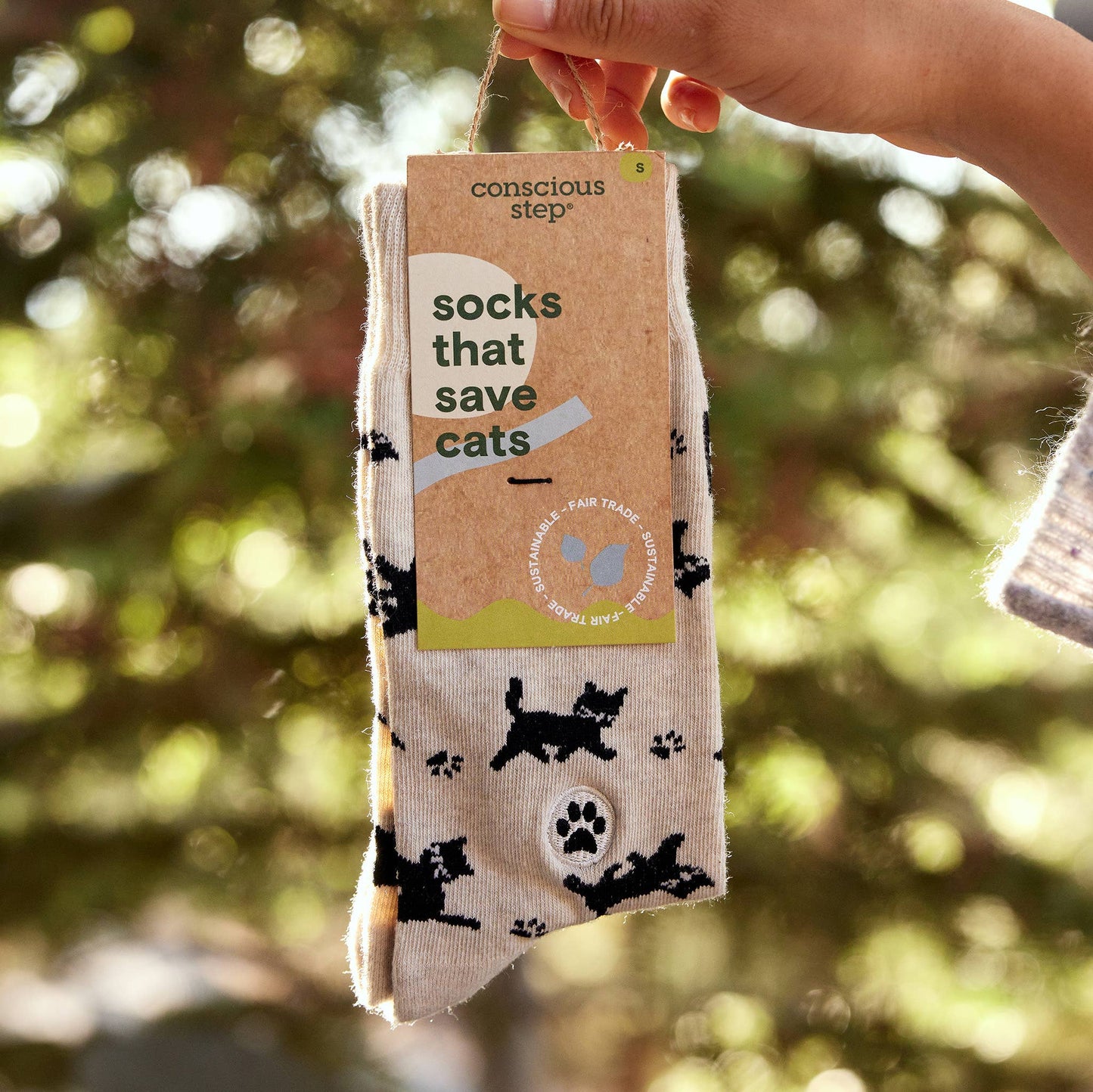 Calcetines que salvan gatos (Gatos beige)