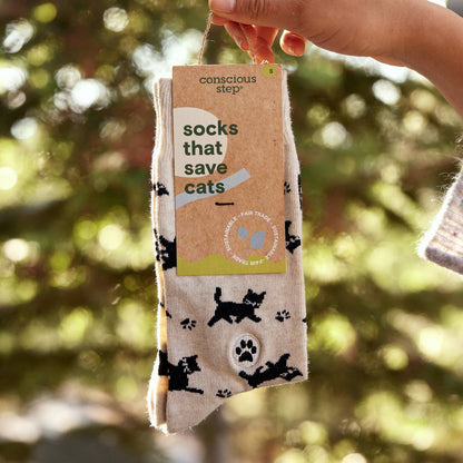 Calcetines que salvan gatos (Gatos beige)