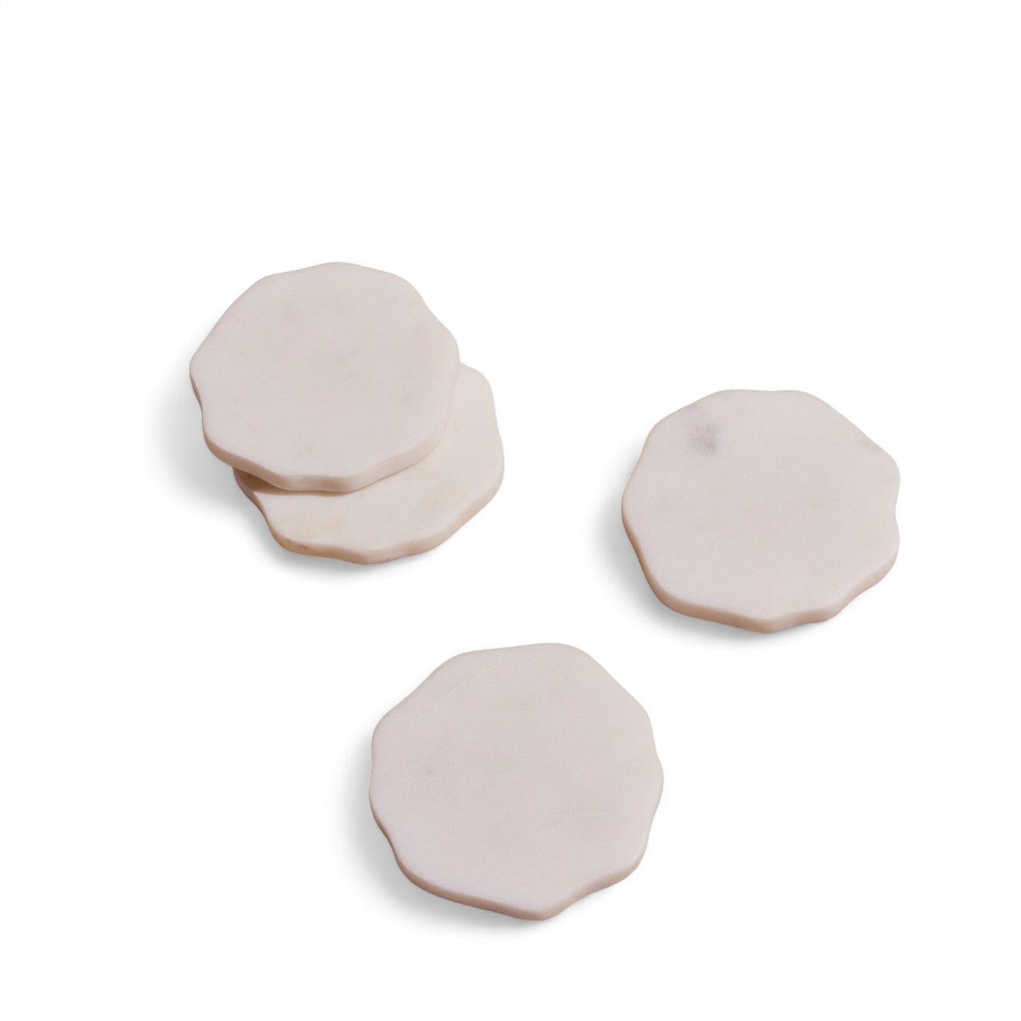Posavasos de mármol Flor (juego de cuatro) de MESO
