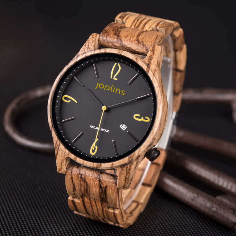 Lello Black - Reloj de madera