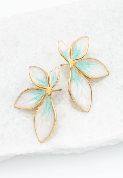 Pendientes Hojas de Menta Flourish