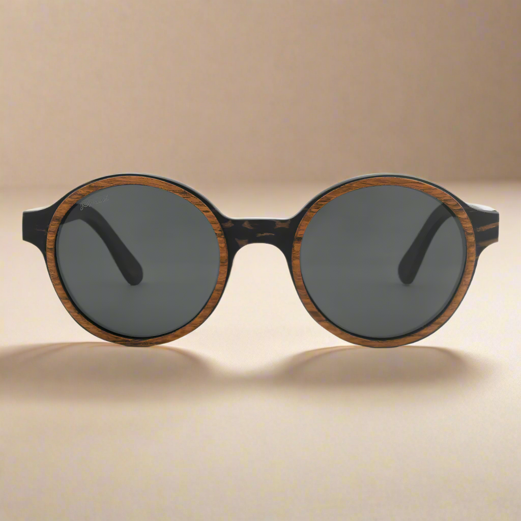 Pepe – Gafas de sol icónicas de madera redonda