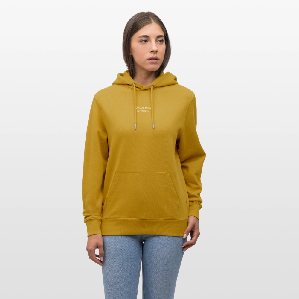 Curate with Intention Heavyweight Unisex Hoodie Cruiser - ochre