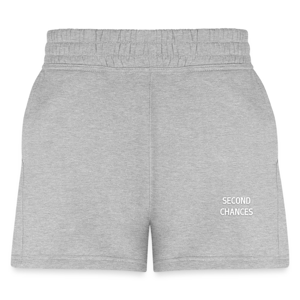 Second Chances Women's Jogger Short - heather gray