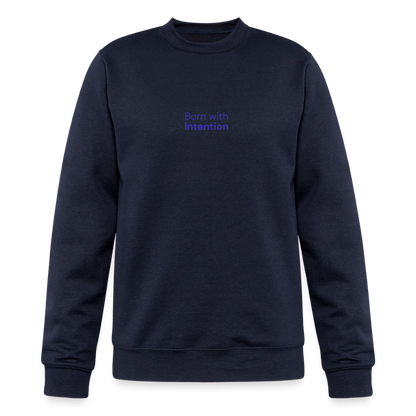 Born With Intention Crewneck Sweatshirt - navy