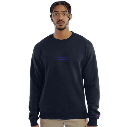 Born With Intention Crewneck Sweatshirt - navy